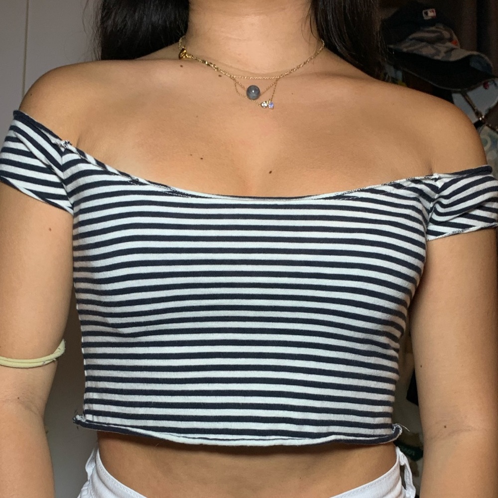 brandy melville off the shoulder top